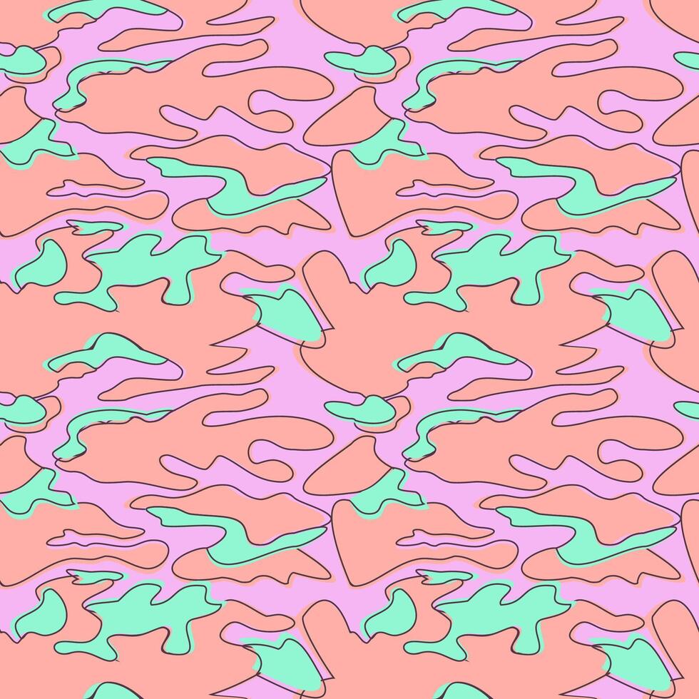 Modern abstract background camouflage pastel pattern. Illustration design flyer poster greeting material product magazine cover story post social media event party pography banner promo sale ad vector