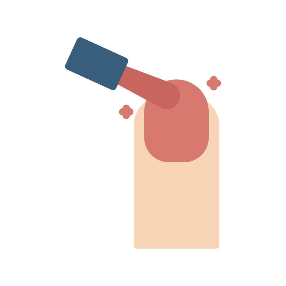 manicure icon flat vector