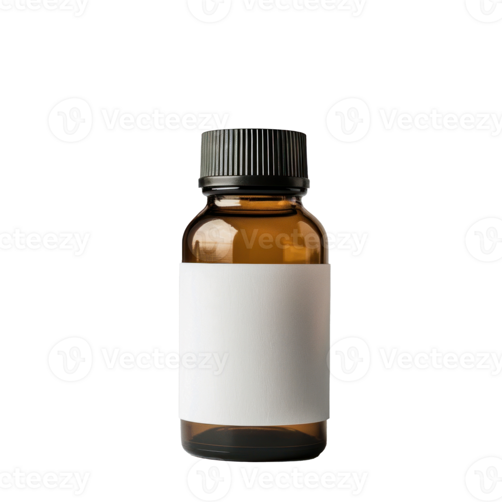 a bottle of essential oil on a transparent background png