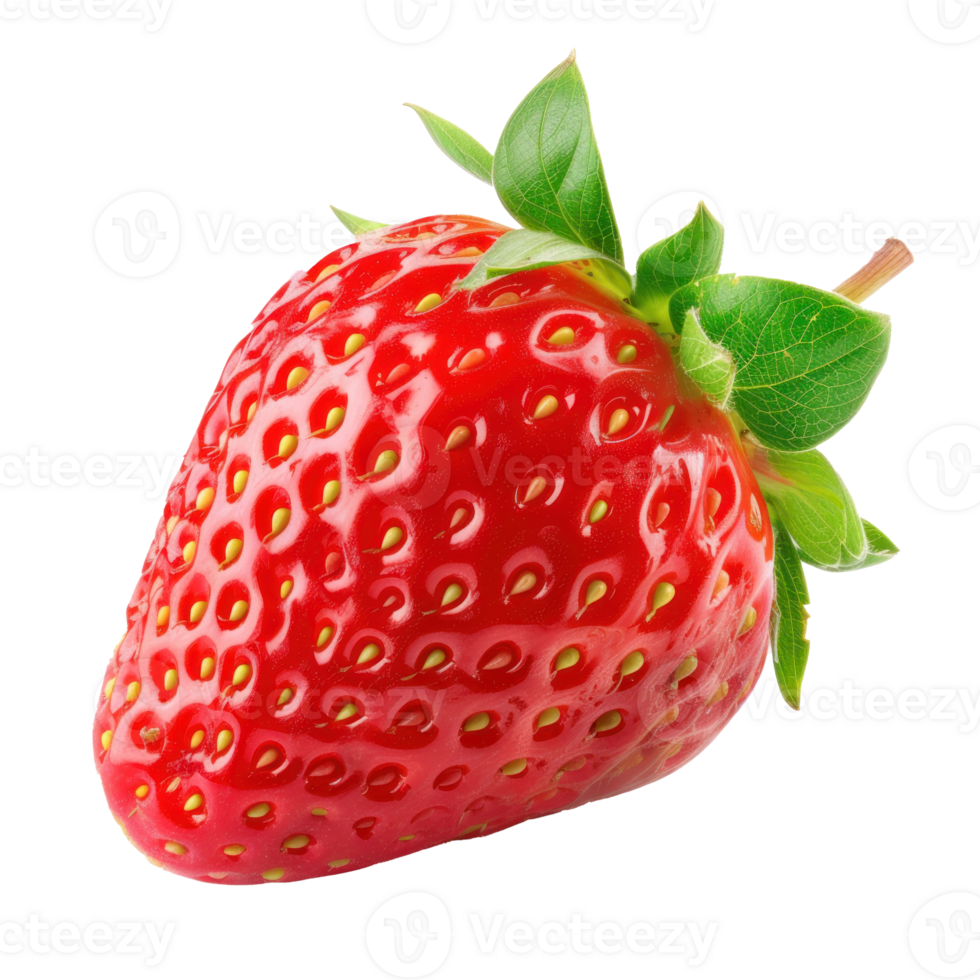 a strawberry is shown on a transparent background png