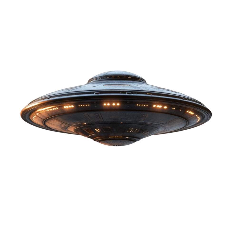 Alien Spaceship Flying Over png