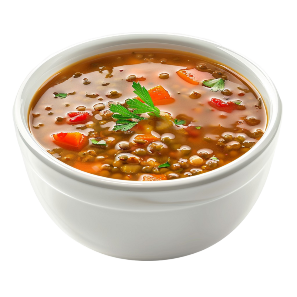 Lentil Soup in a Bowl png