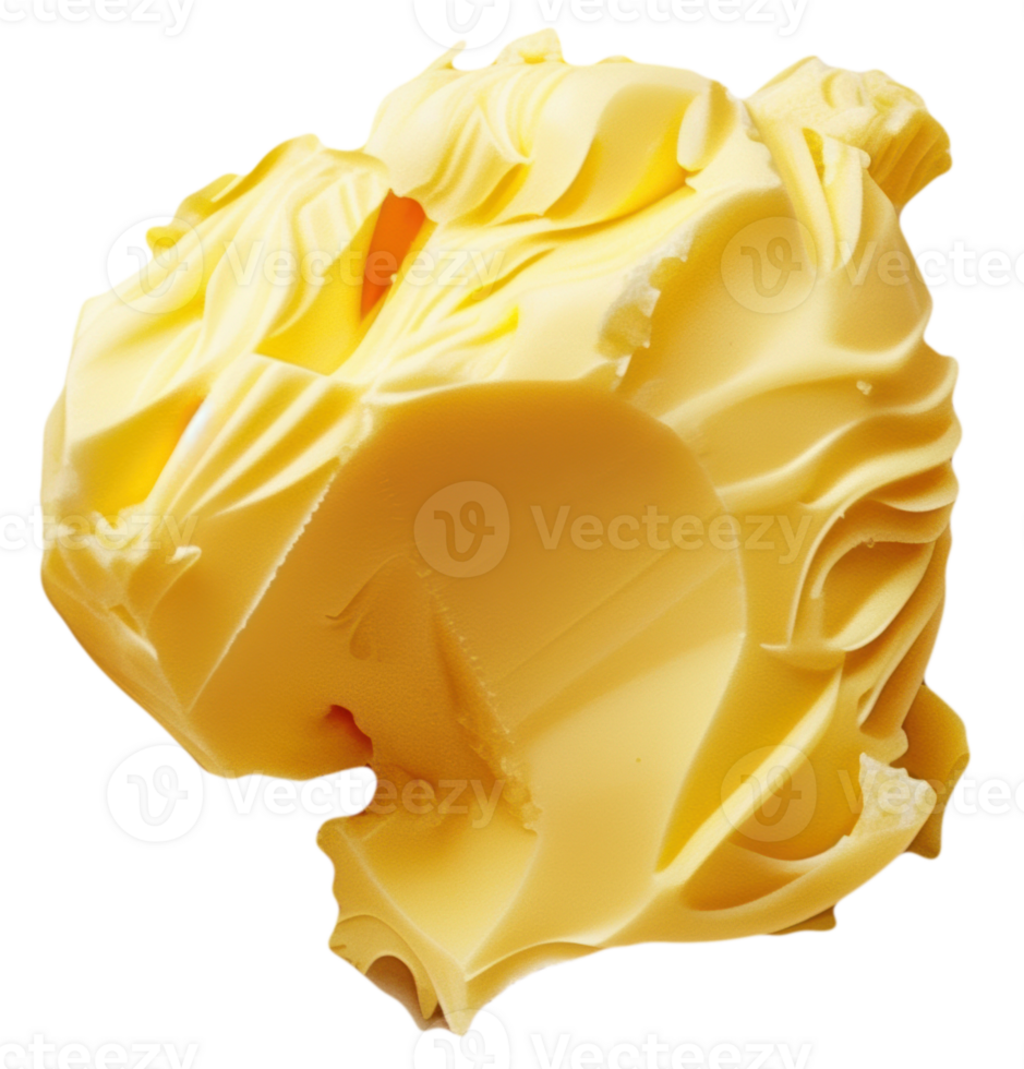 Natural Cooking Butter Isolated on Transparent Background, Ideal for All Culinary Applications and Recipes png