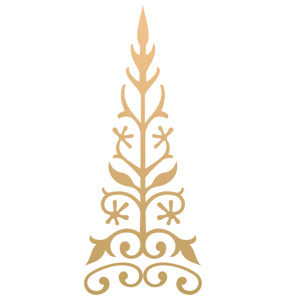 Indonesian Riau Malay motif pattern, Pucuk Rebung, suitable for batik motifs, clothing motifs, woven songket batik, decoration. png