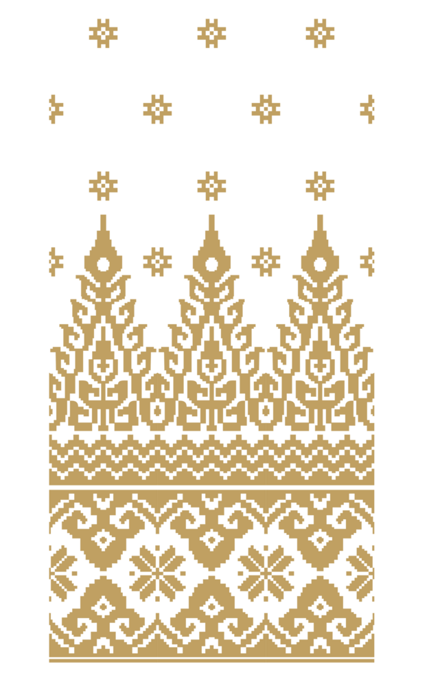 Indonesian Riau Malay songket woven cloth motif, typical Malay Siak Riau, suitable for fabric motifs, batik, backgrounds, decorations png