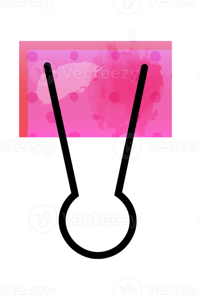 Pink paper clip png