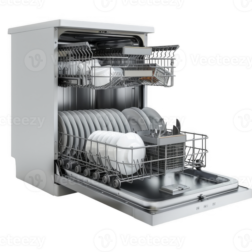 Dishwasher, dish storage on transparent background png
