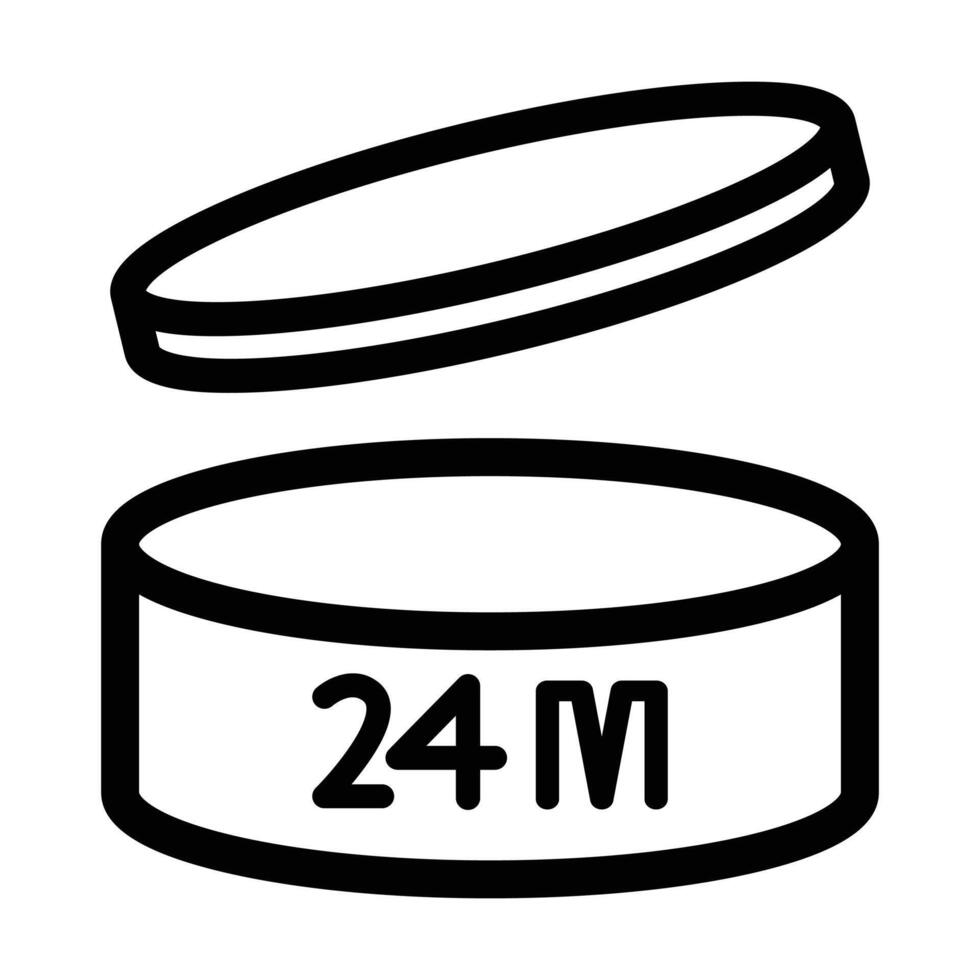 24 month period after opening icon vector