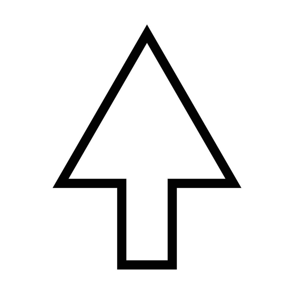 arrow icon on white background vector
