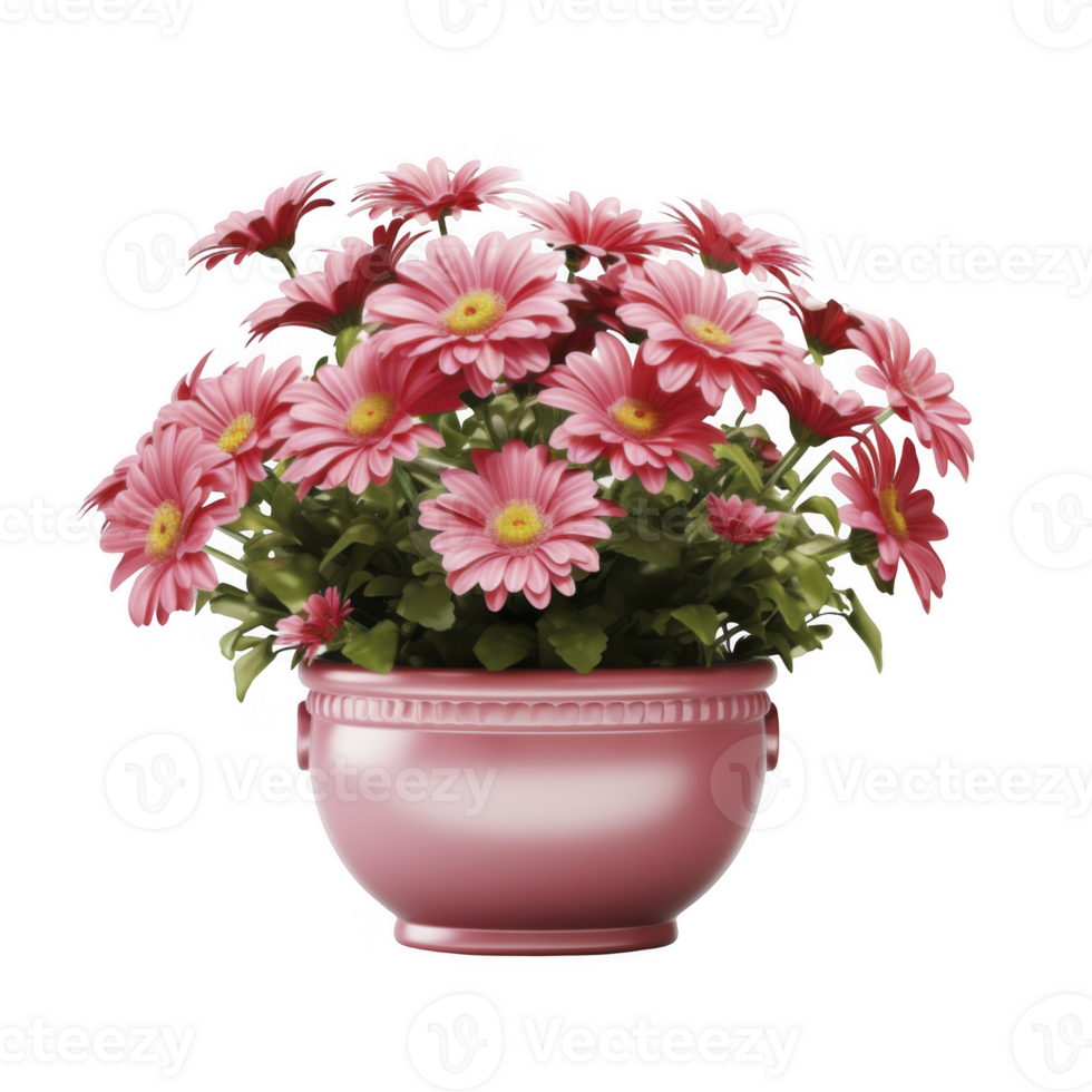 Flower pot on transparent background png