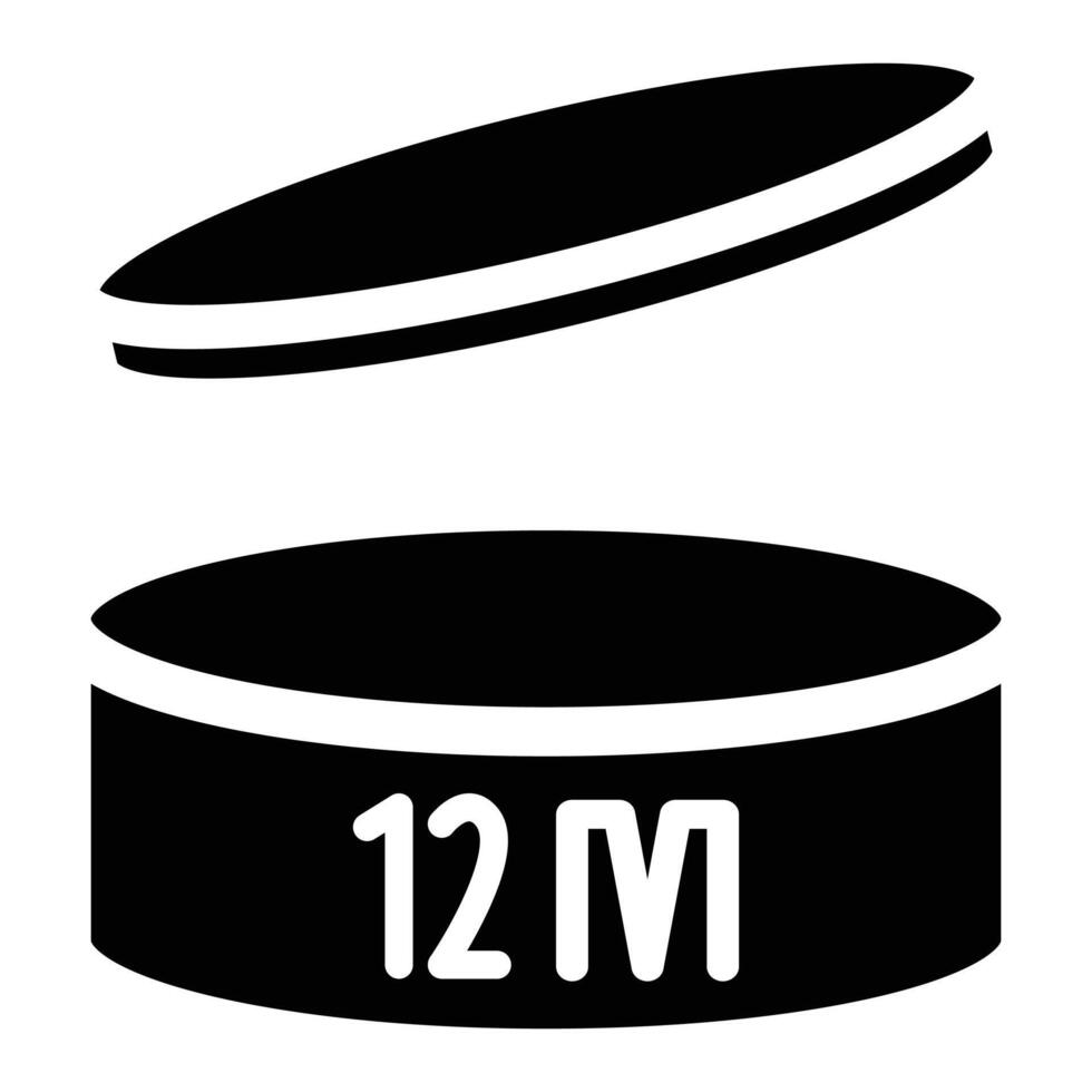 12 month period after opening icon vector