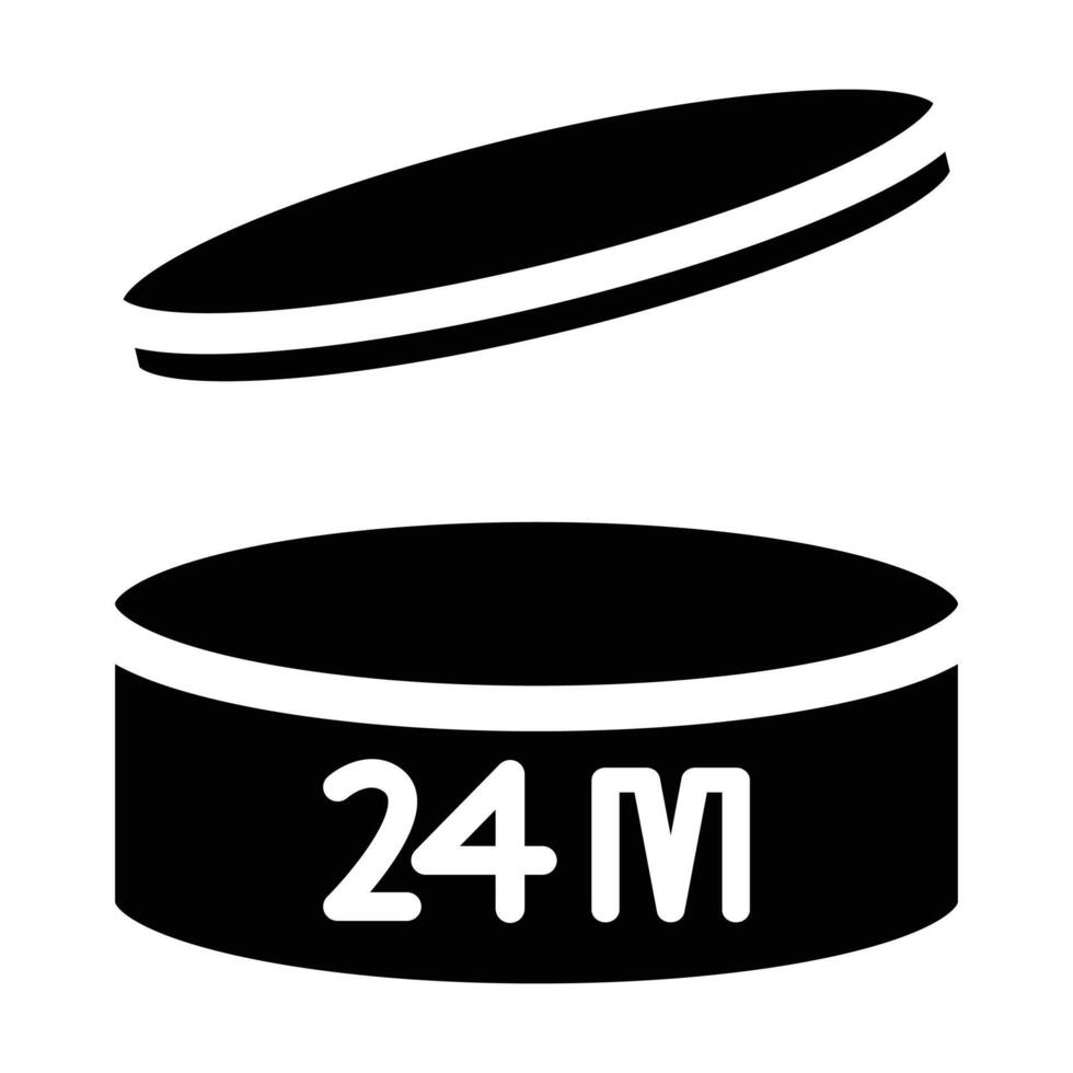 24 month period after opening icon vector