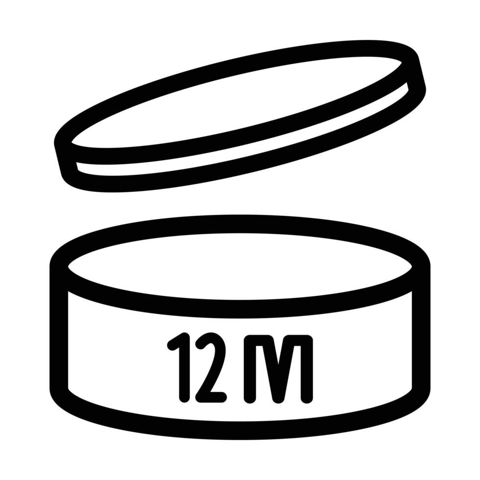 12 month period after opening icon vector