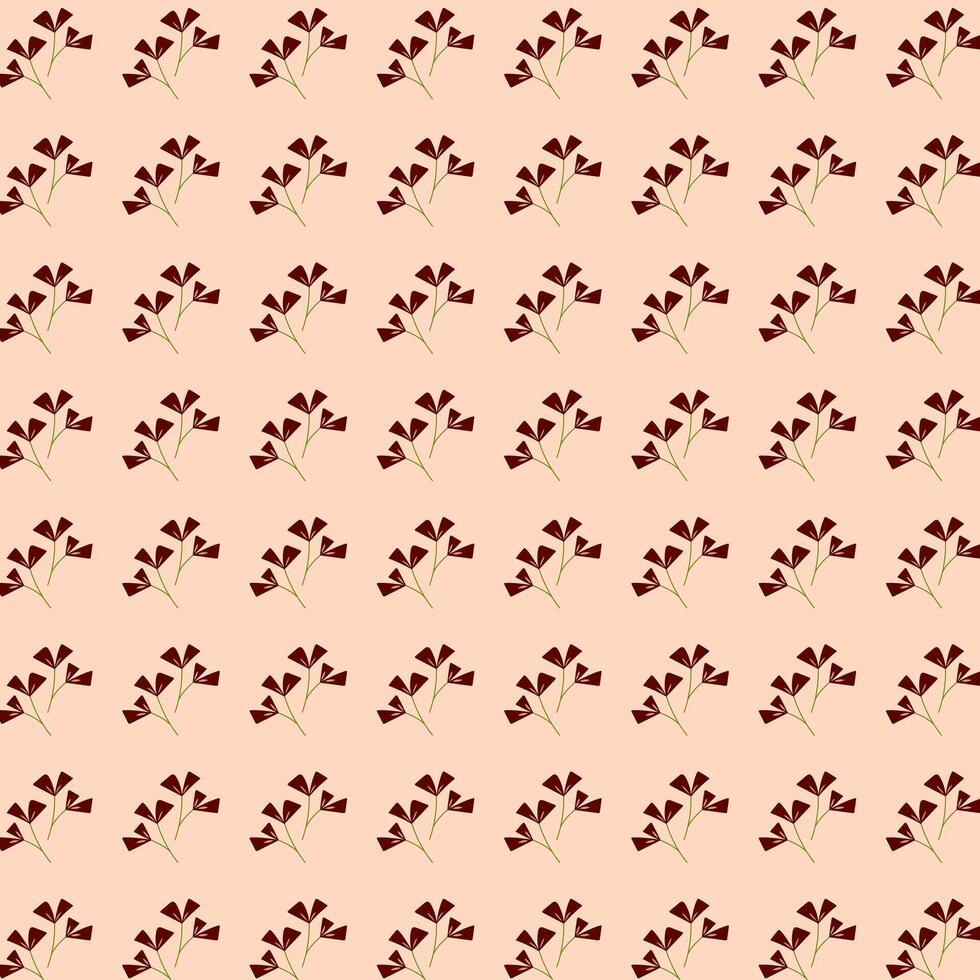 Flat flower seamless pattern with wild flowers on pink background. Floral textile pattern, packaging design. Ditsy style background of small flowers. vector