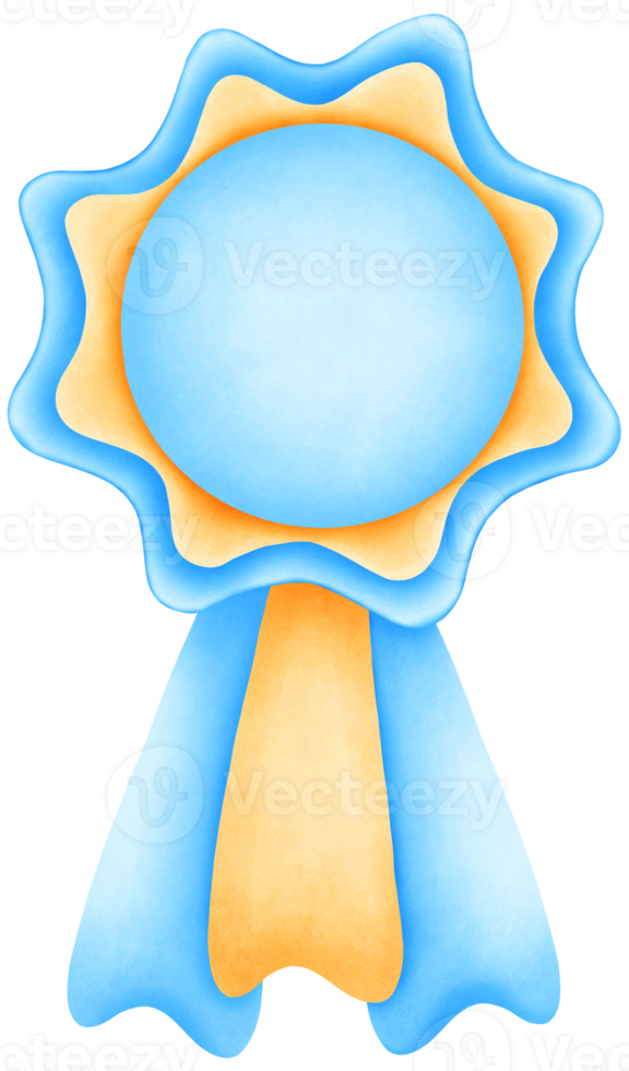 watercolor medal illustration png