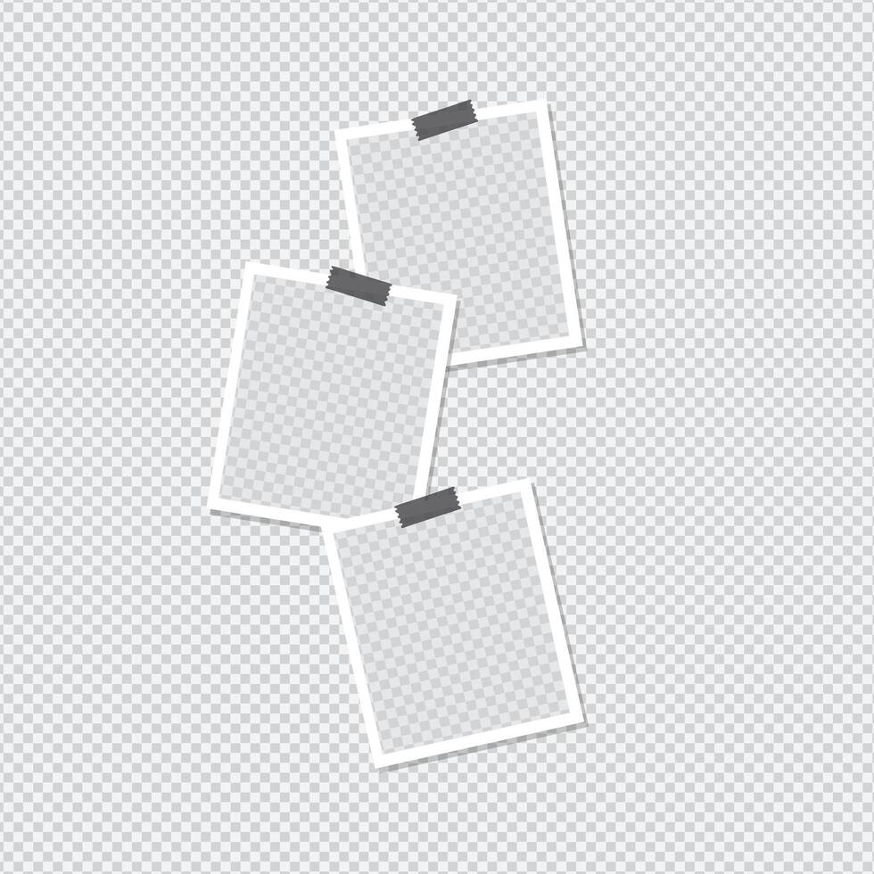 Set of photo frame to make your collages eye catching vector