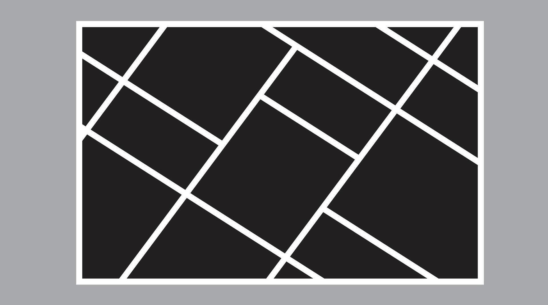 grid photo effect vector