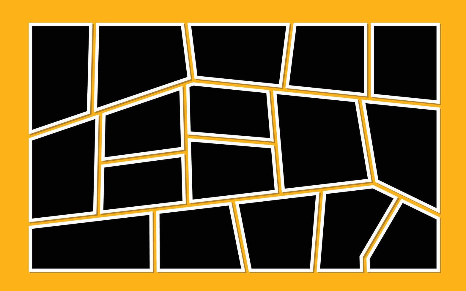 collage grid photo effect vector