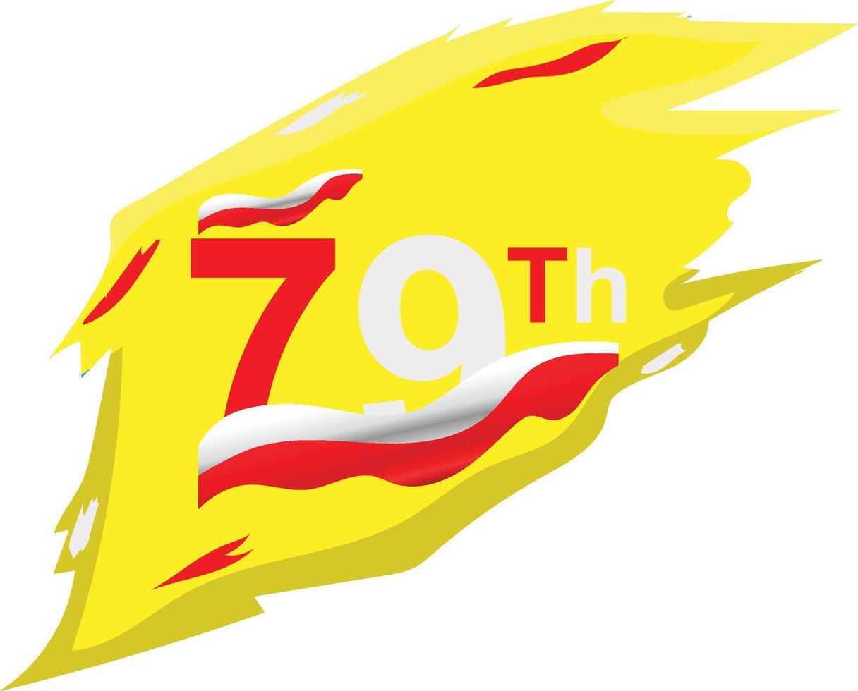 Indonesian Independence Day social media post design, collection of design boxes for banners, posters or card greetings vector