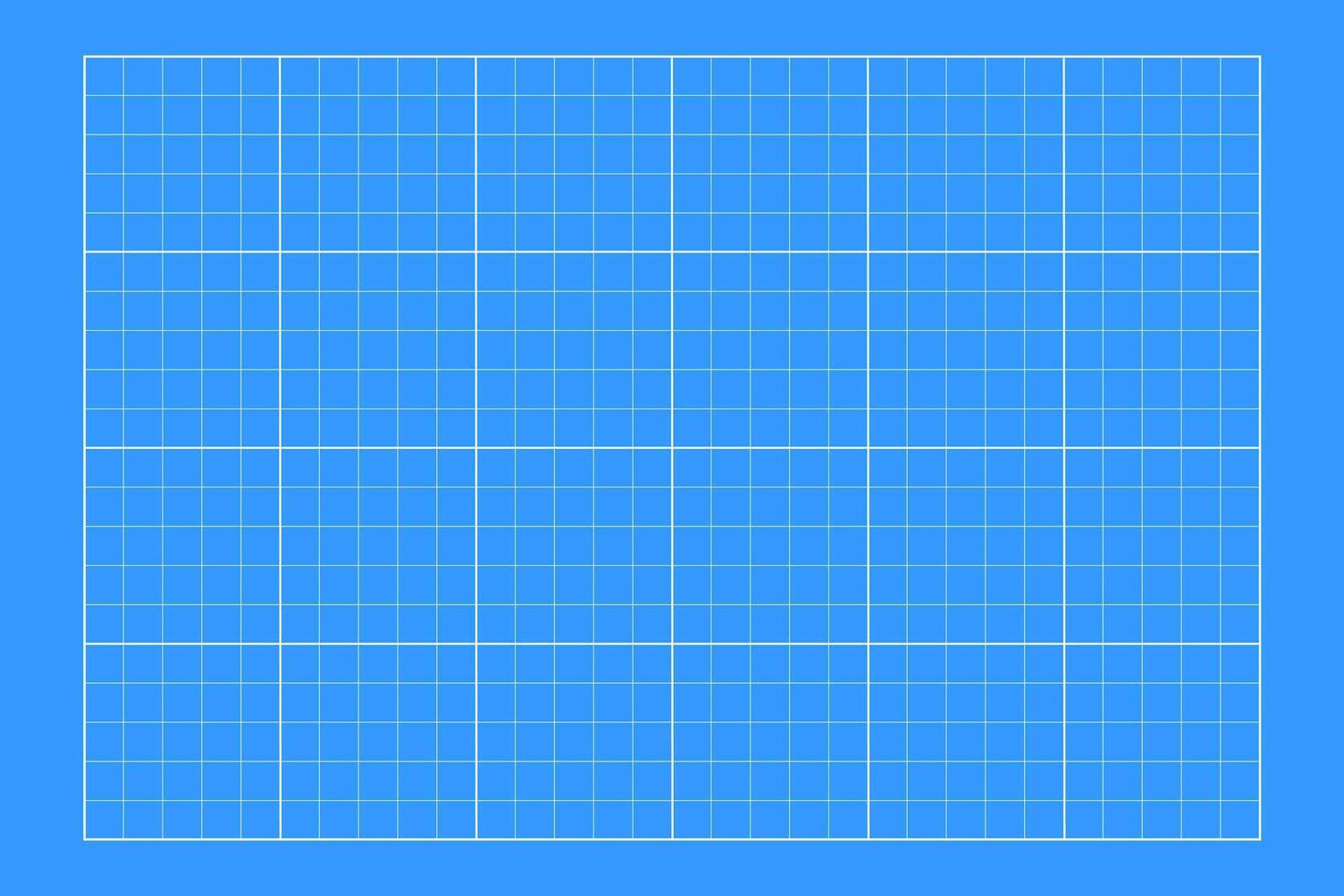 Blueprint grid background. Checkered blank template for cutting mat, office work, mechanics scheme, drawing, drafting, plotting, engineering or architecting measuring. vector