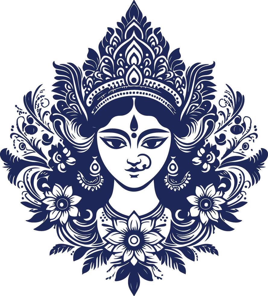 A Symbol of Power and Grace durga vector