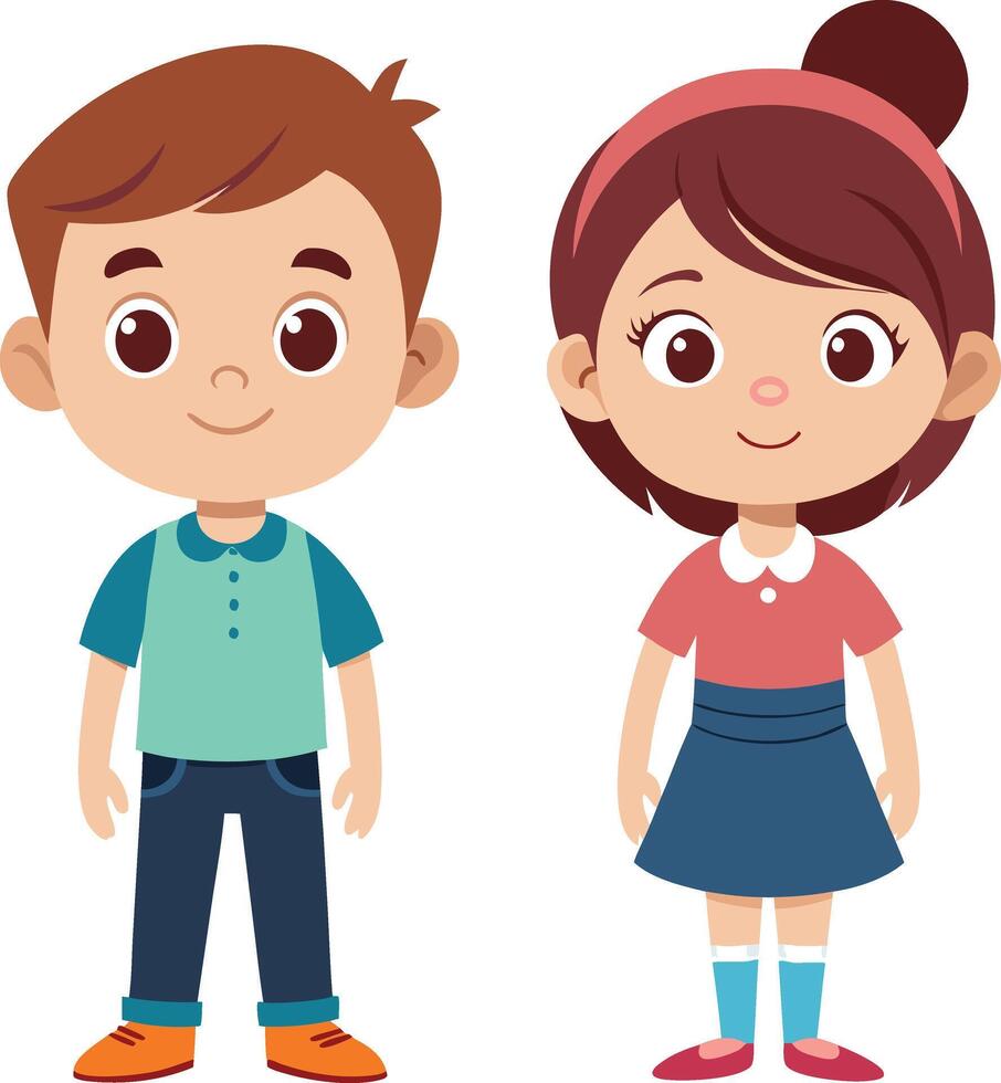 girl boy pictures Boy And Girl Clipart Vector Art, Icons, and Graphics for Free Download