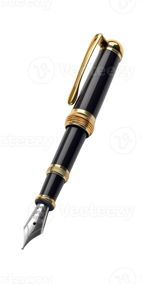 Fountain pen alone on transparent background png