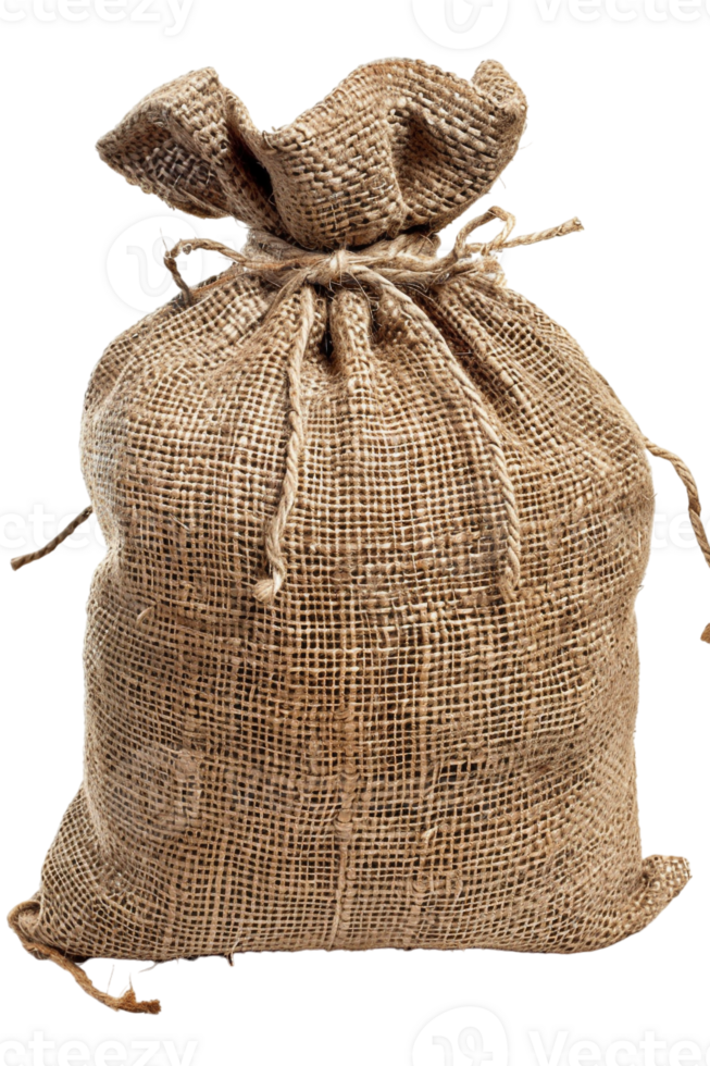 Sack alone against transparent backdrop png