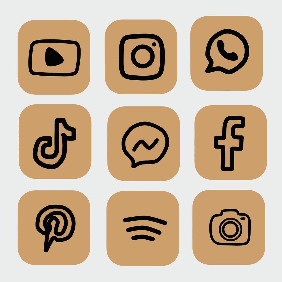 social logo icon, social app symbol vector