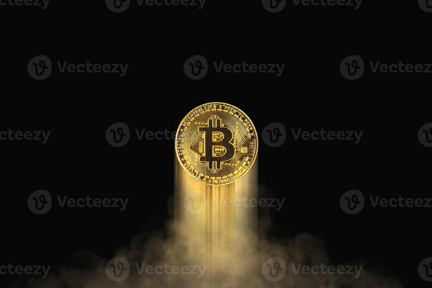 Bitcoin or cryptocurrency prices rise up positive , Bitcoin investment concept photo