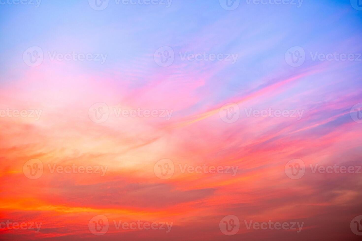 Beautiful , luxury soft gradient orange gold clouds and sunlight on the blue sky perfect for the background, take in everning,Twilight, Large size, high definition landscape photo