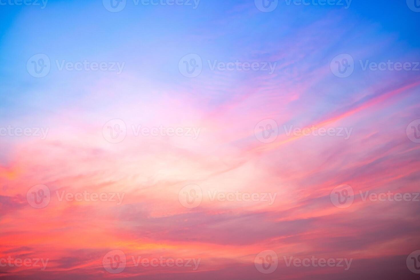 Beautiful , luxury soft gradient orange gold clouds and sunlight on the blue sky perfect for the background, take in everning,Twilight, Large size, high definition landscape photo