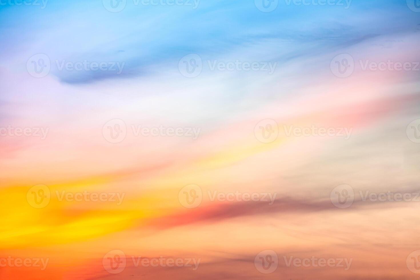 Beautiful , luxury soft gradient orange gold clouds and sunlight on the blue sky perfect for the background, take in everning,Twilight, Large size, high definition landscape photo