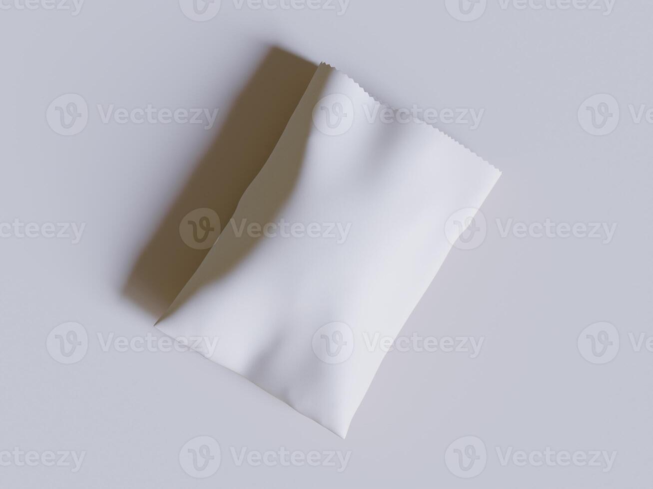 White paper bags isolated on gray background. realistic illustration of craft package mockup with blank space for branding, takeaway food photo