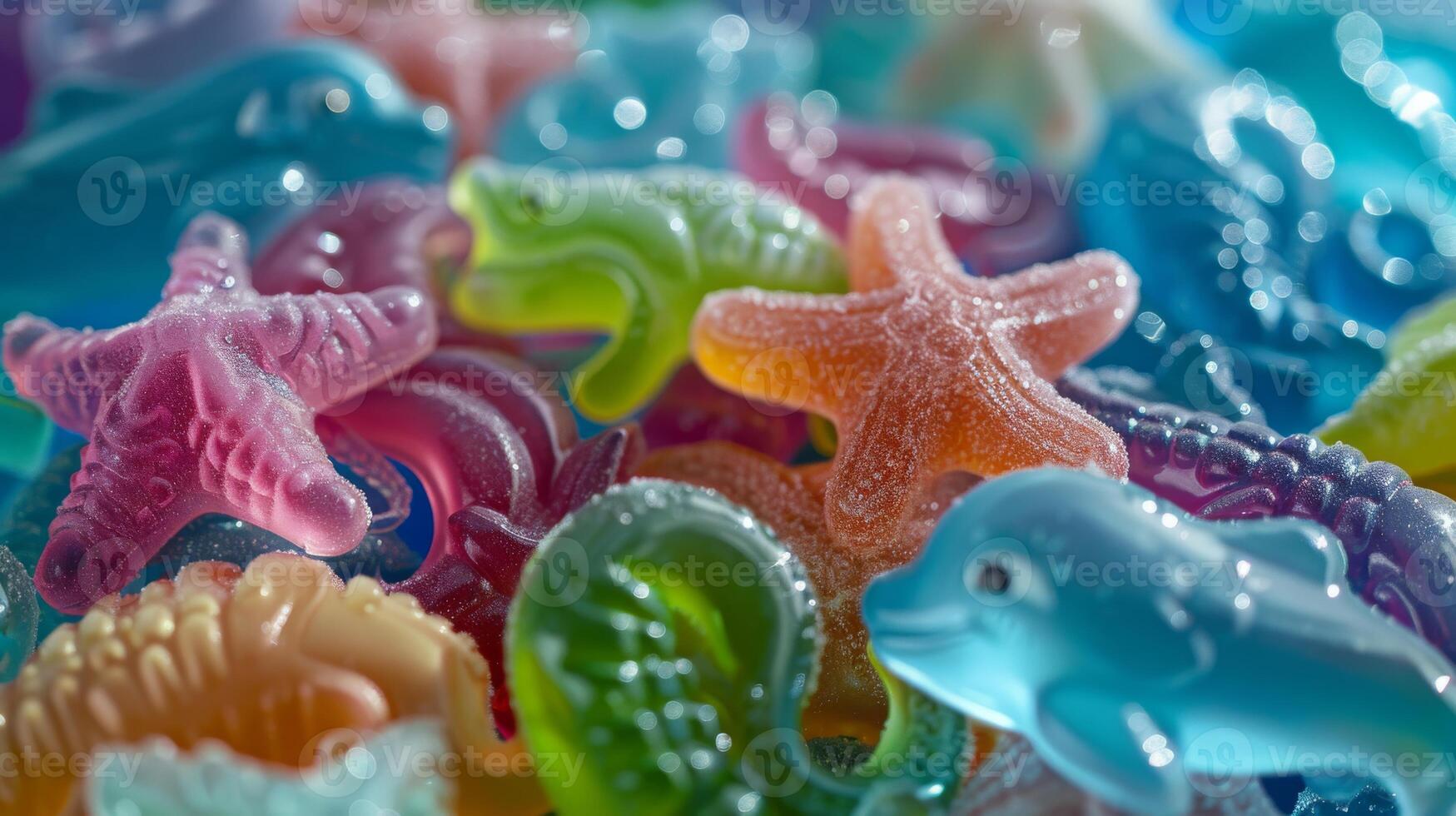Colorful UnderwaterThemed Gummy Candies for Summer Parties and Kids Treats photo