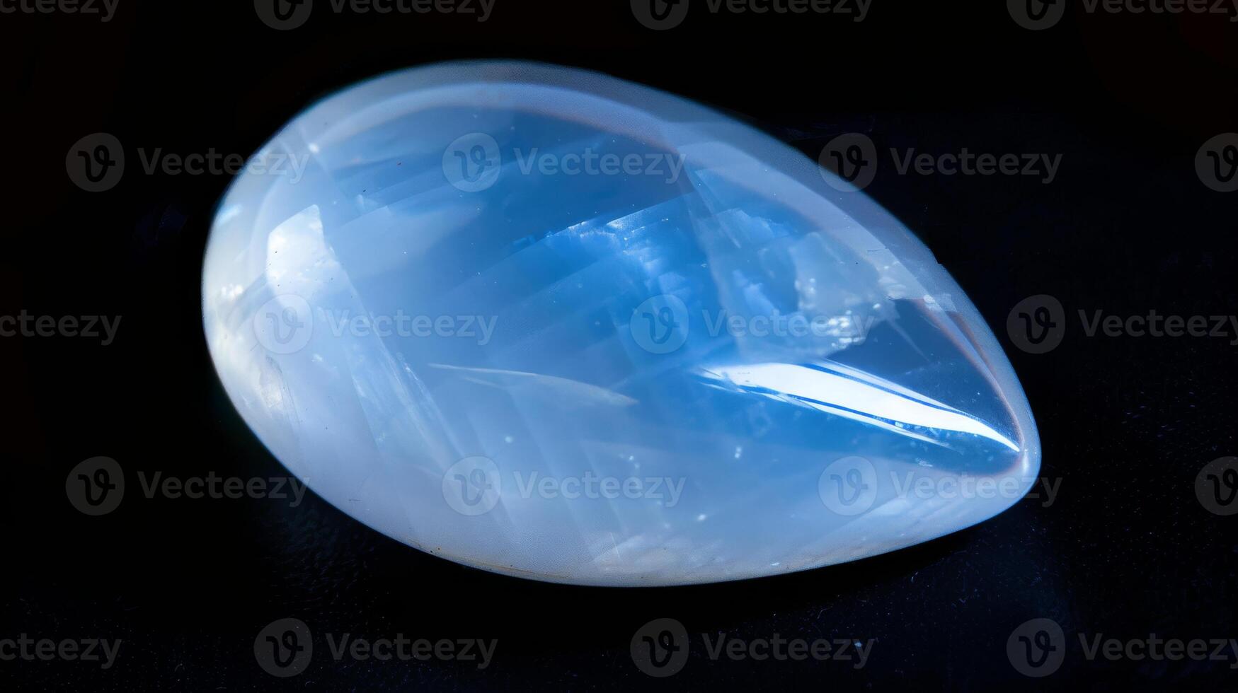 Polished Moonstone CloseUp, Ideal for Jewelry Design and Healing Crystal Concepts photo