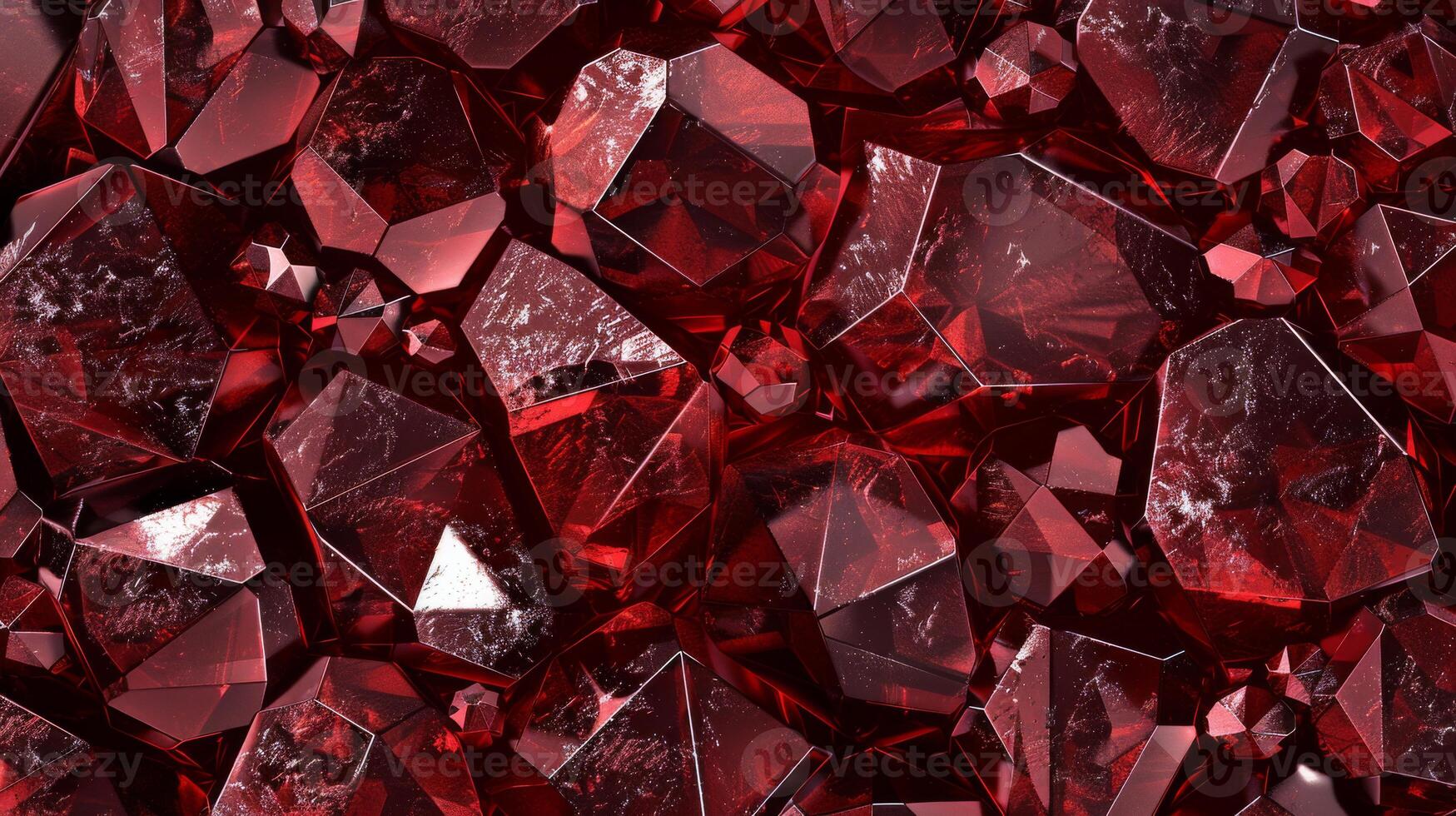 Rich Red Garnet Gemstone Pattern for Design, Card, Poster, and Background Use photo