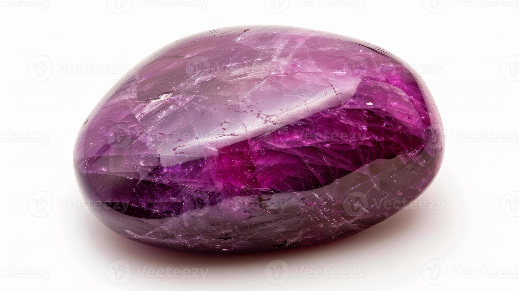 Close Up of Single Polished Sugilite Gem Stone for Jewelry Design and Collections photo