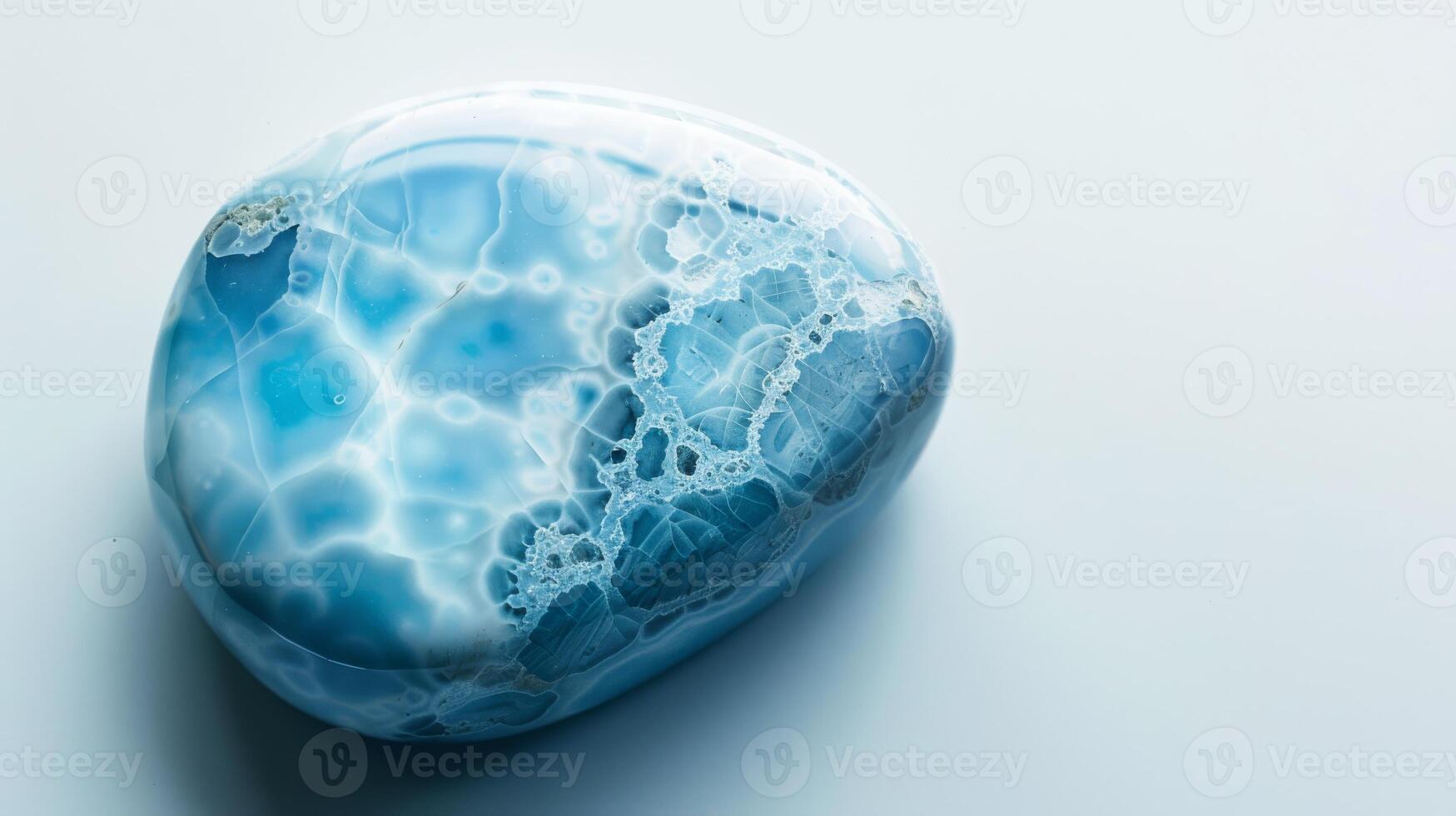 Larimar Gemstone CloseUp for Jewelry Design, Print, Poster, and Card photo