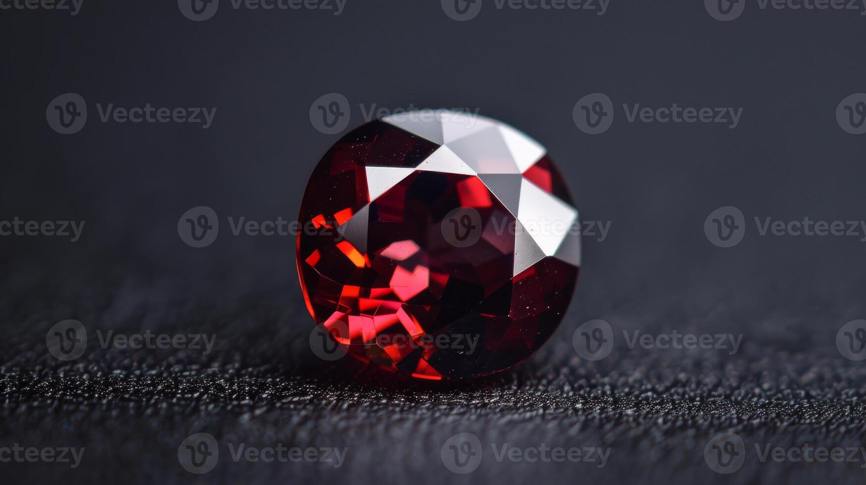 Gleaming Polished Garnet Gemstone Macro Photograph for Jewelry Design and Art Prints photo