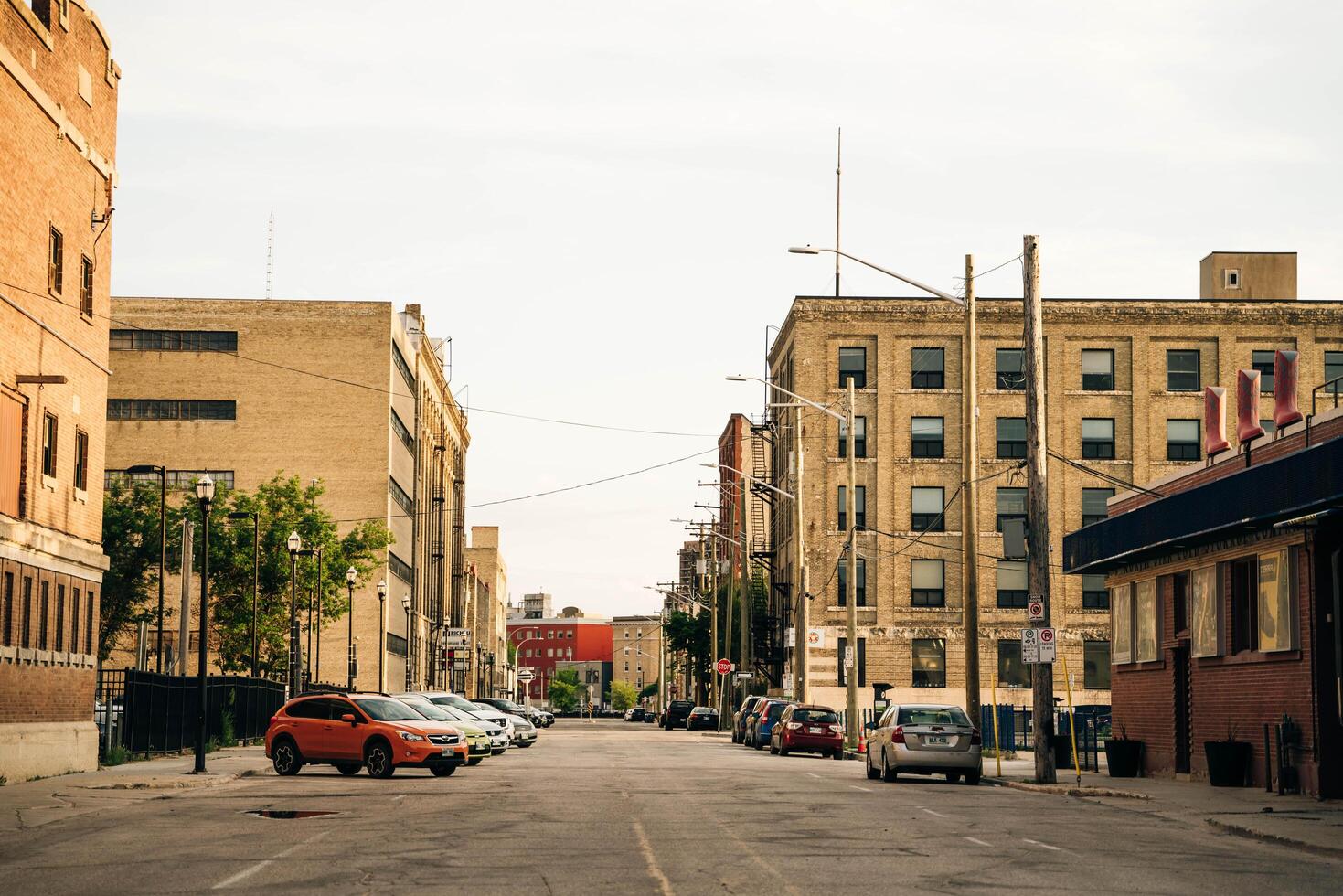 downtown in Winnipeg, Manitoba, Canada - July 20, 2024 photo