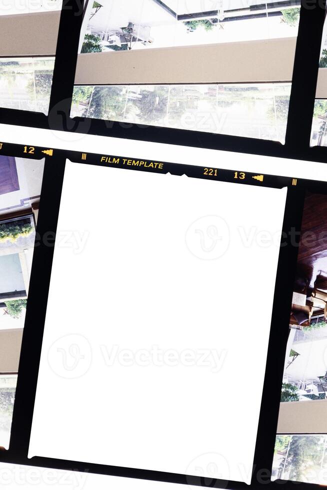 Medium format color film frame.With white space.text space. photo