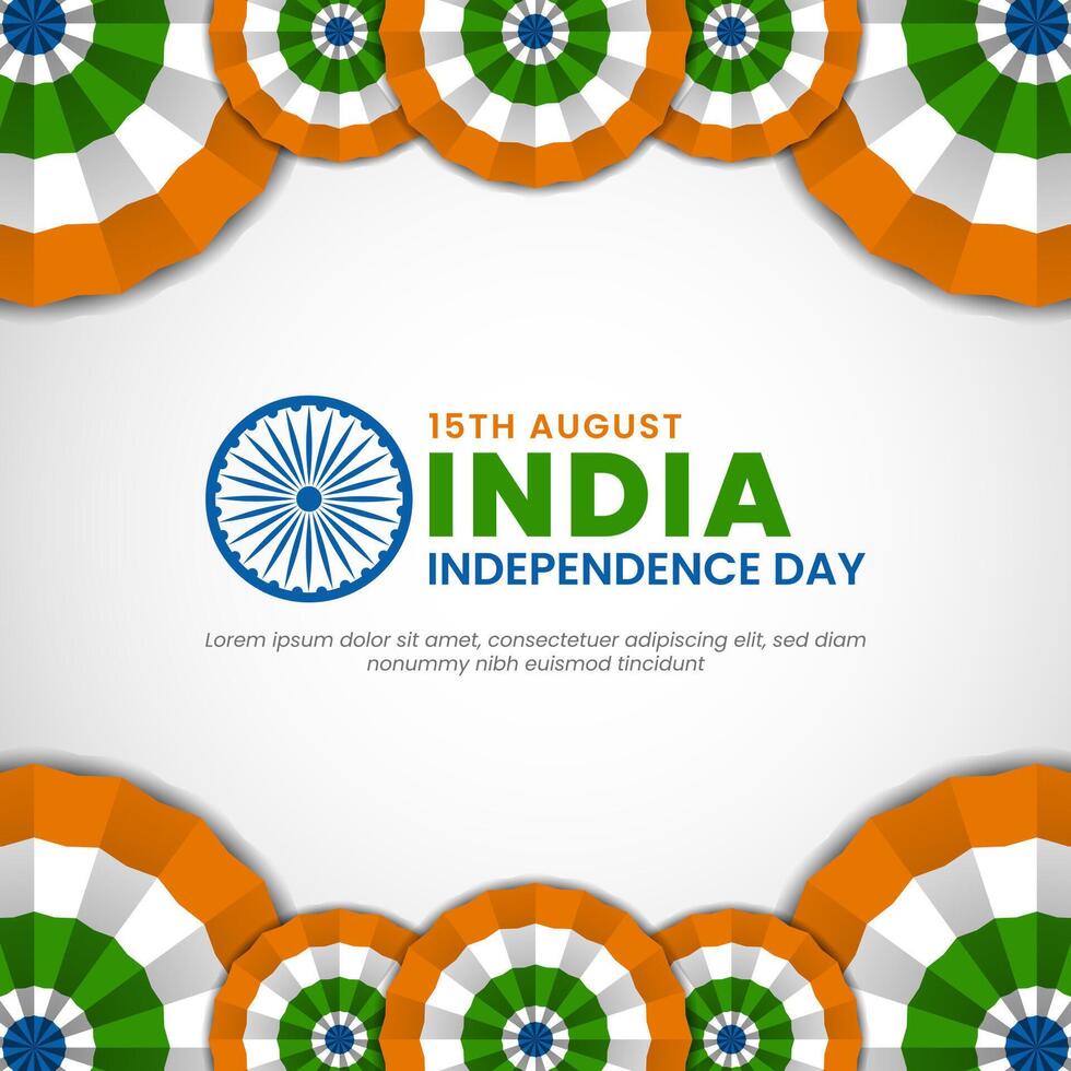 happy independence day india.15th August background illustration design vector