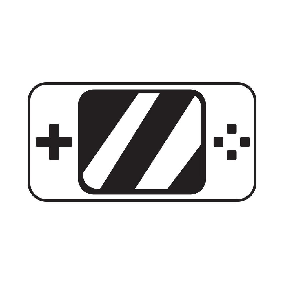 game console logo or icon vector