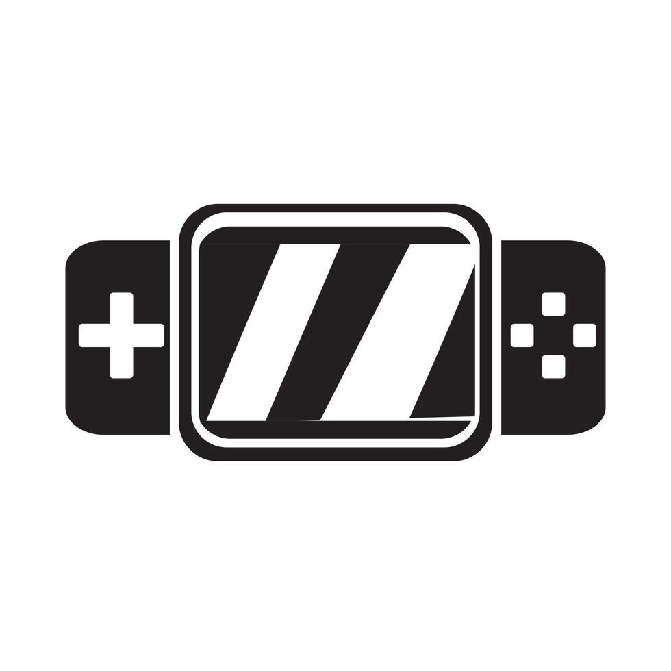 game console logo or icon vector