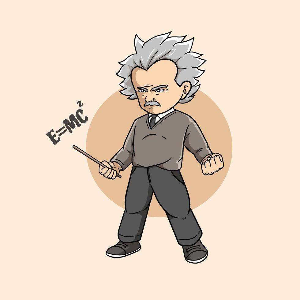 Albert Einstein Carton vector