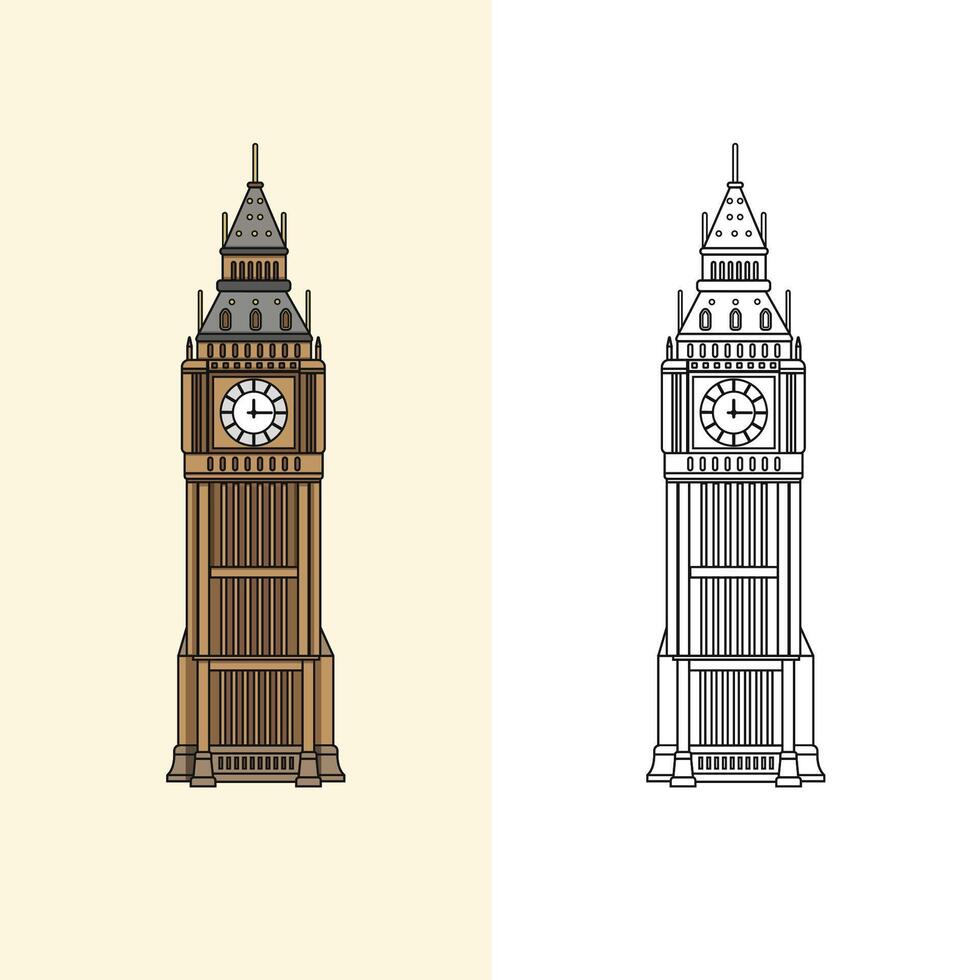 Big Ben Watch London vector