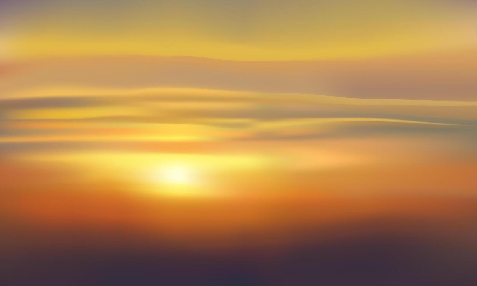 Sunset sky background with colorful clouds vector