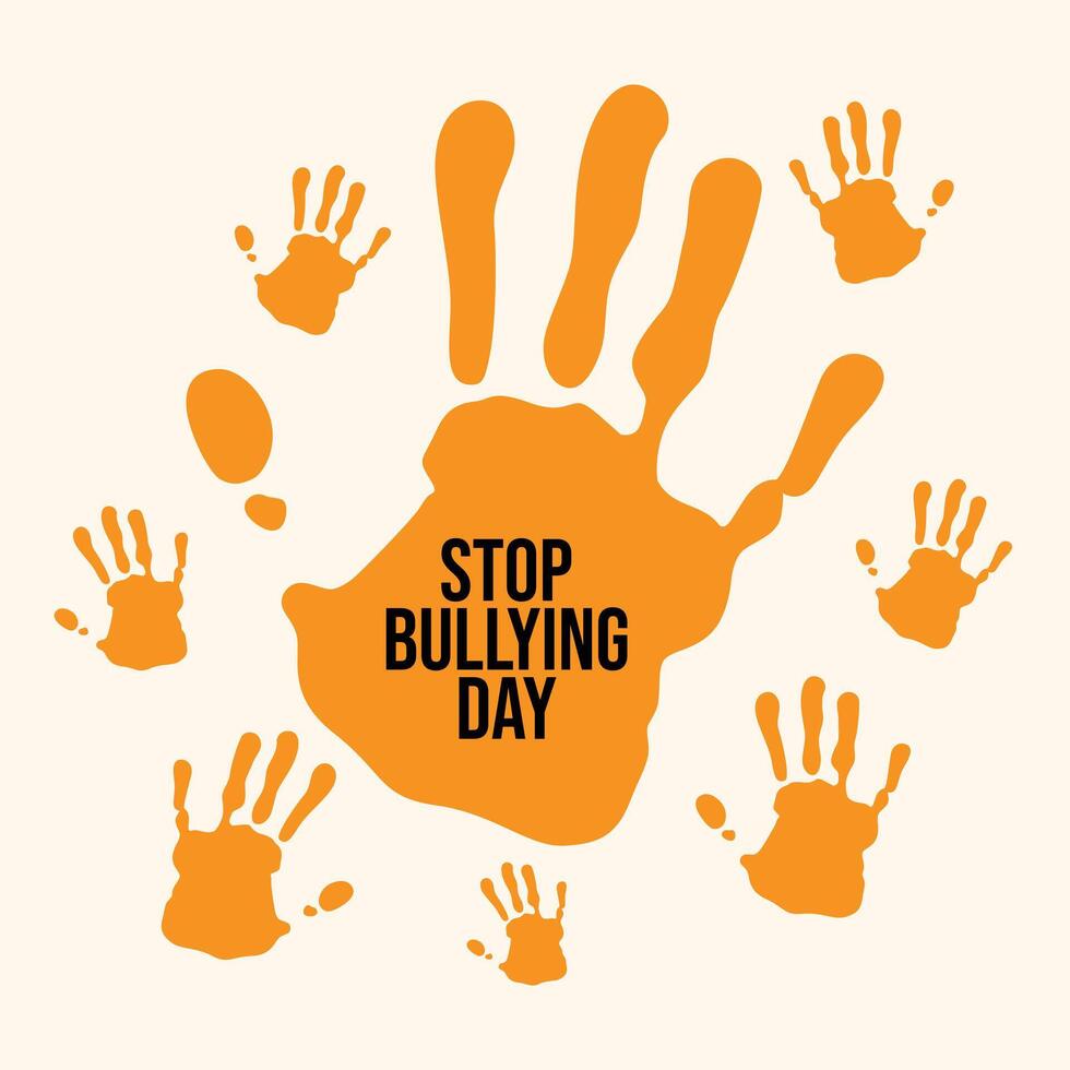 National Stop Bullying Day design template good for celebration usage. National Stop Bullying Day design. flat design. eps 10. vector