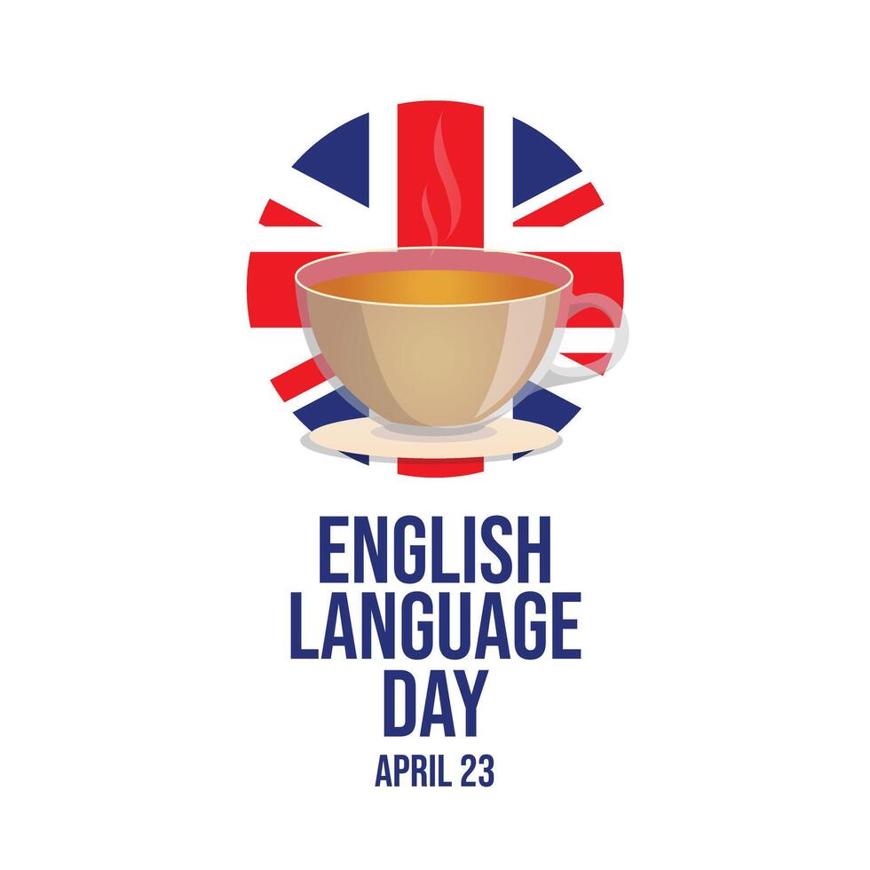 English Language Day design template good for celebration usage. English Language Day design. flat design. eps 10. vector